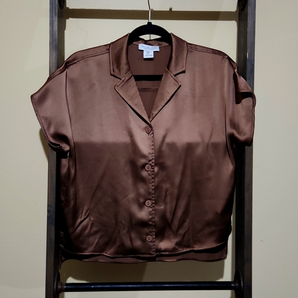 Mauve button up shirt